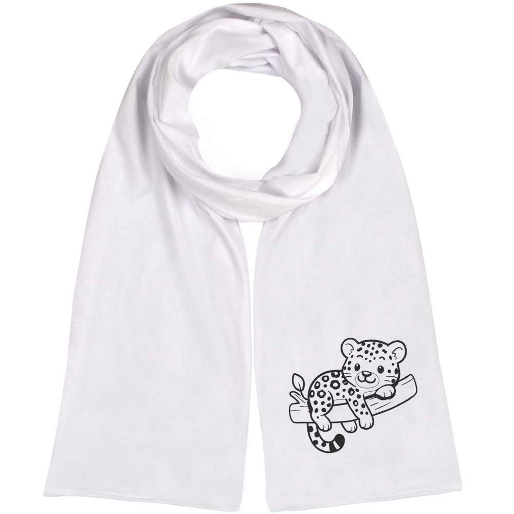 'Relaxing Leopard' Lightweight Scarf / Wrap (SC00041460)