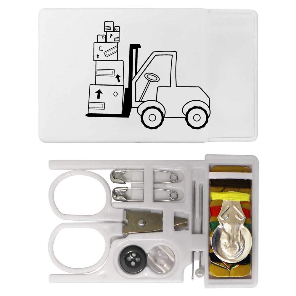 'Forklift Truck' Mini Travel Sewing Kit (SE00004660)