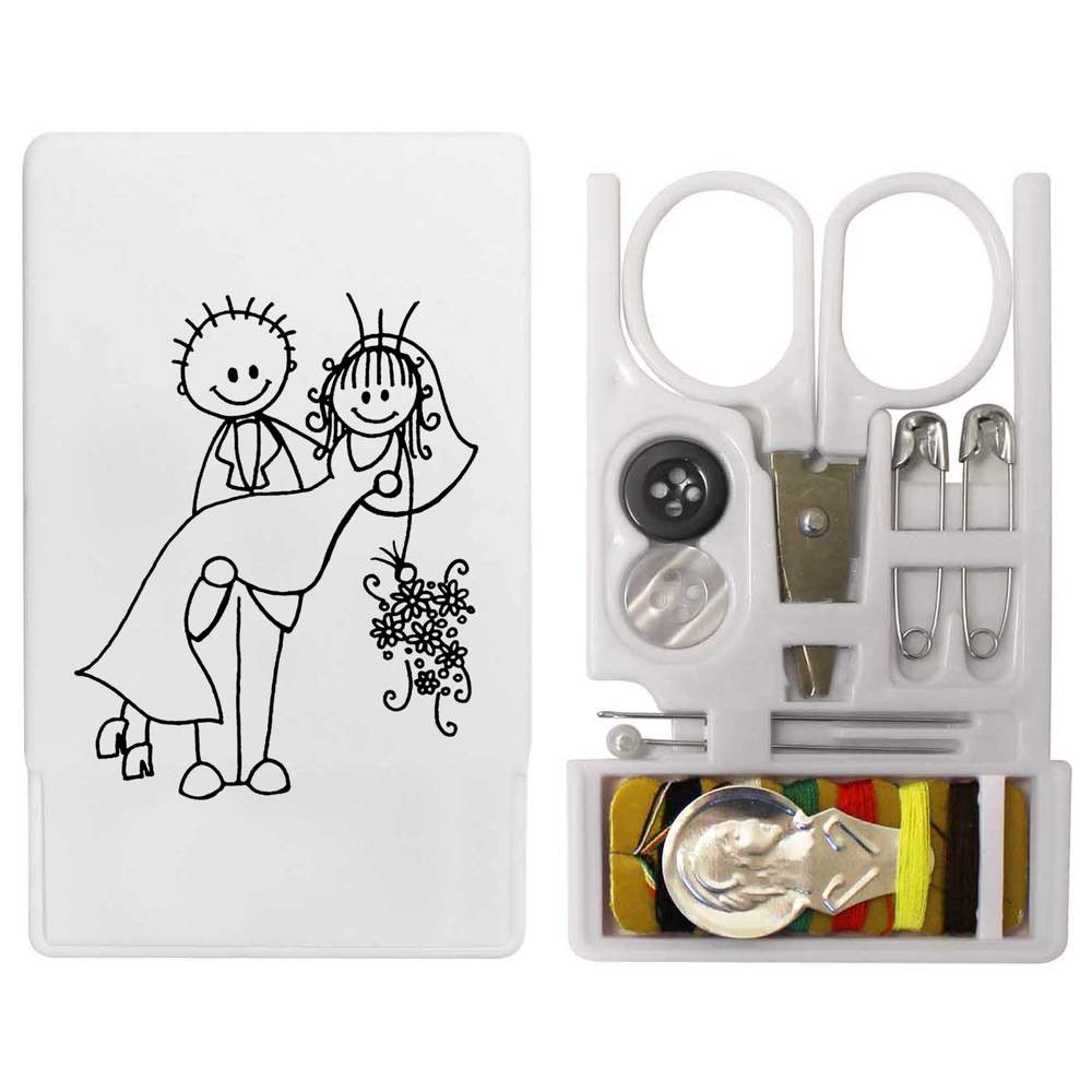 'Bride & Groom' Mini Travel Sewing Kit (SE00010867)