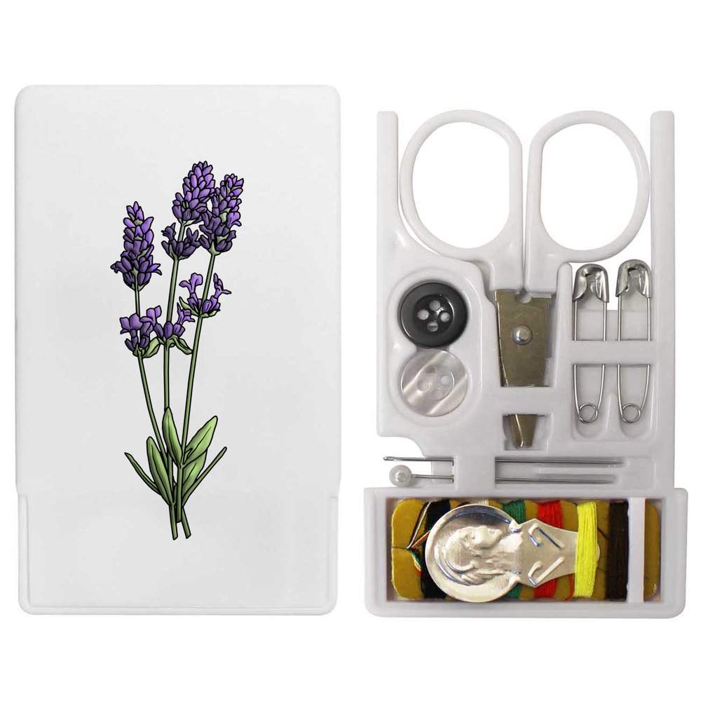 'Lavender Flowers' Mini Travel Sewing Kit (SE00017881)