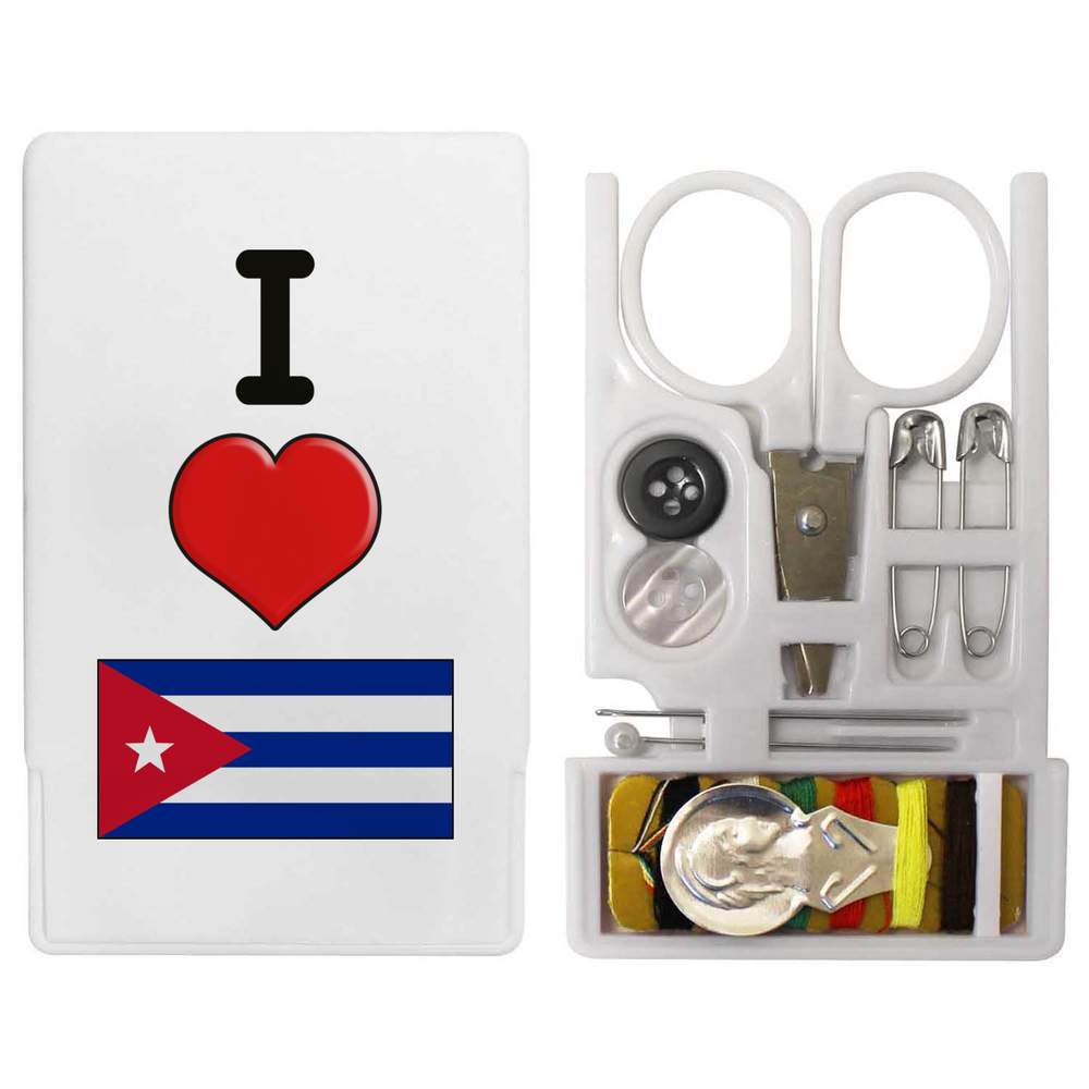 'I Love Cuba' Mini Travel Sewing Kit (SE00019357)