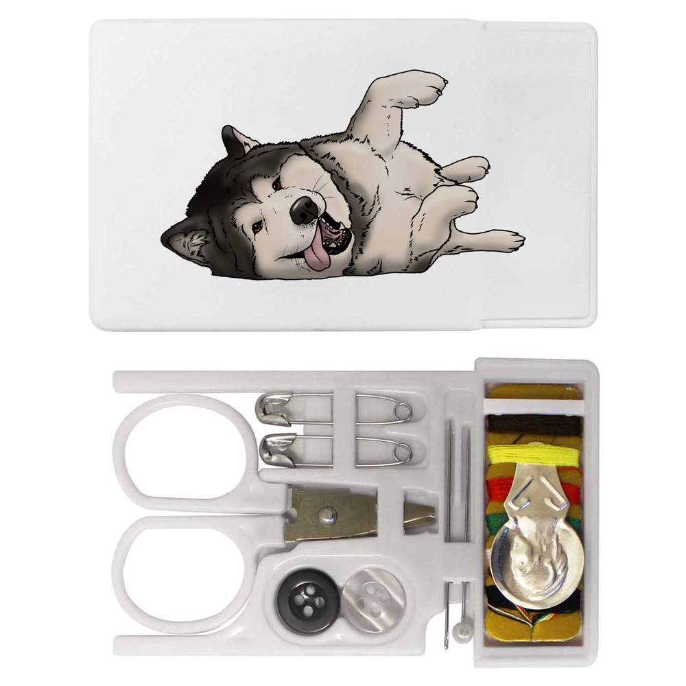 'Playful Husky' Mini Travel Sewing Kit (SE00020770)
