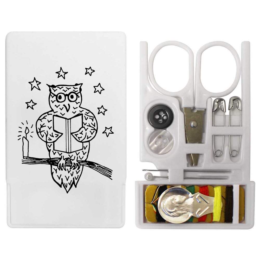'Reading Owl' Mini Travel Sewing Kit (SE00024813)