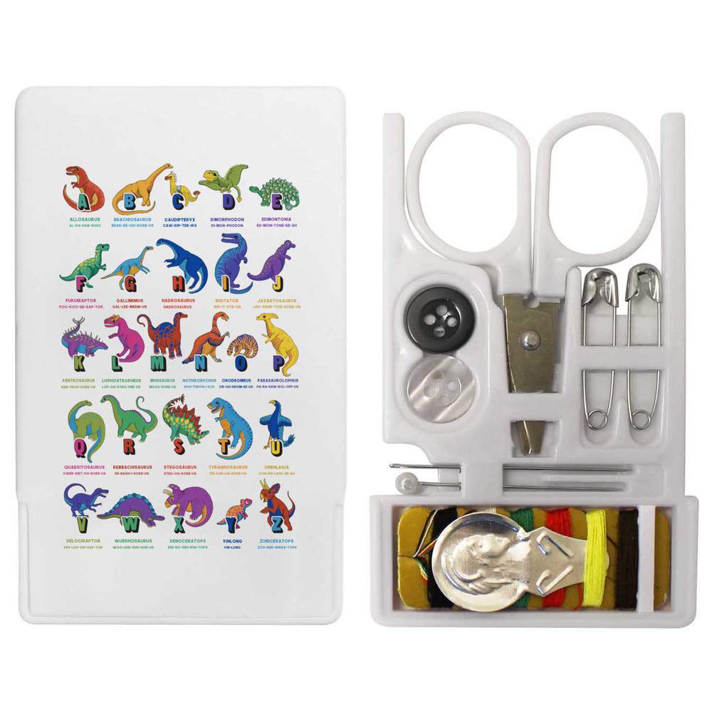 'Dinosaur Alphabet' Mini Travel Sewing Kit (SE00025965)