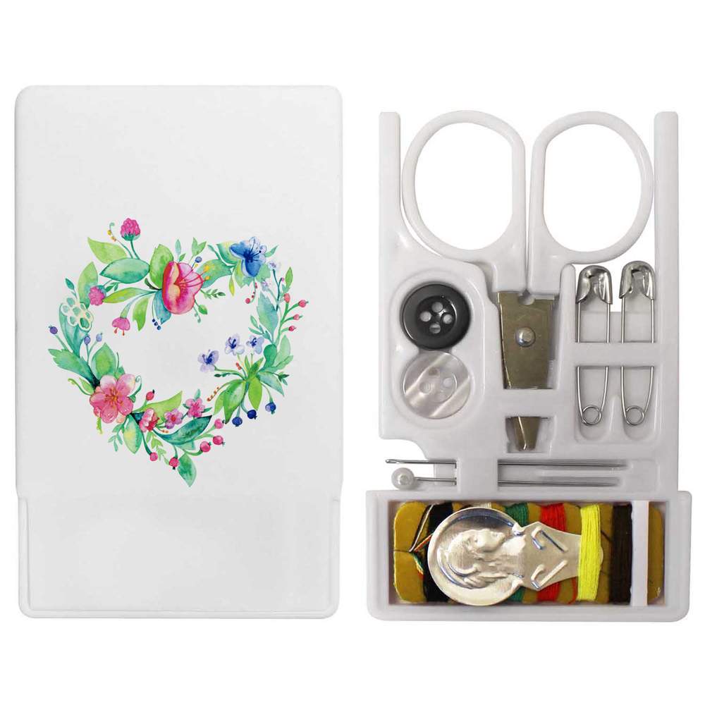 'Floral Heart' Mini Travel Sewing Kit (SE00026101)