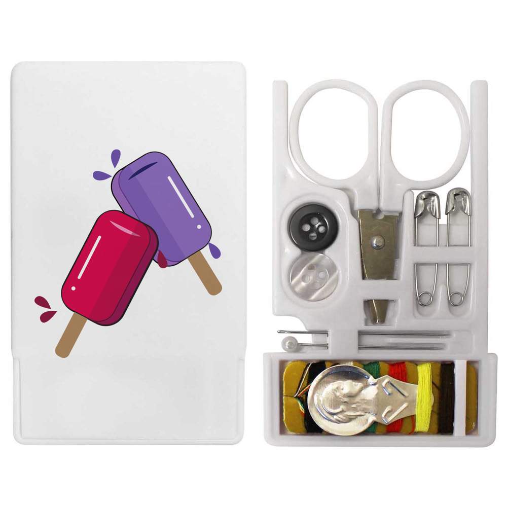 'Colorful Ice Cream Sticks' Mini Travel Sewing Kit (SE00029484)