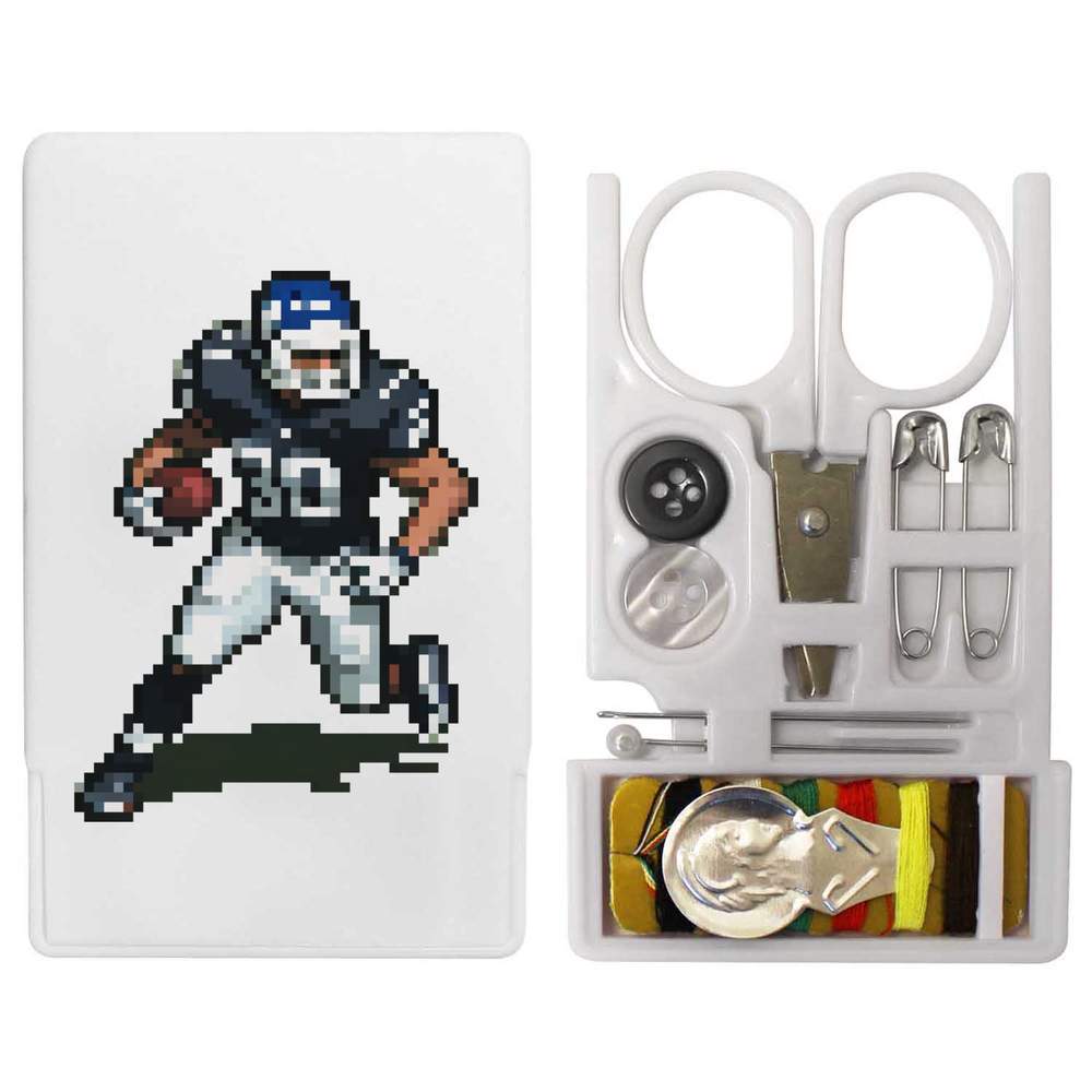 'Pixel Art American Football Player' Mini Travel Sewing Kit (SE00030440)