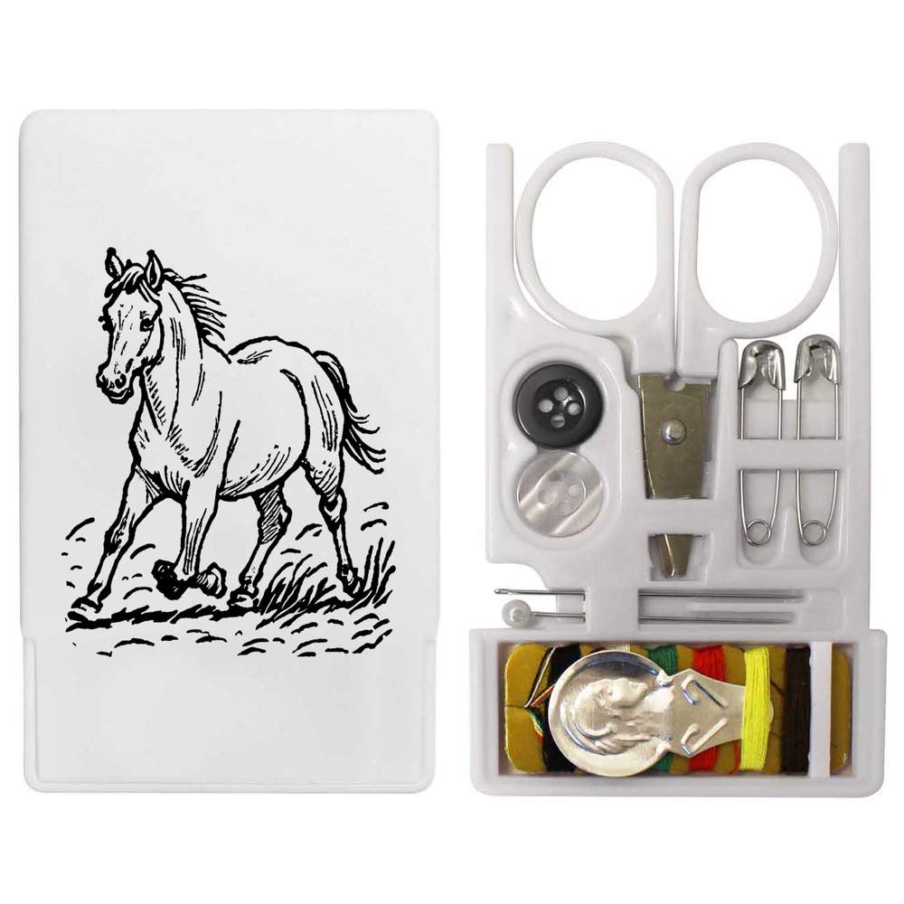 'Horse Trotting' Mini Travel Sewing Kit (SE00031684)