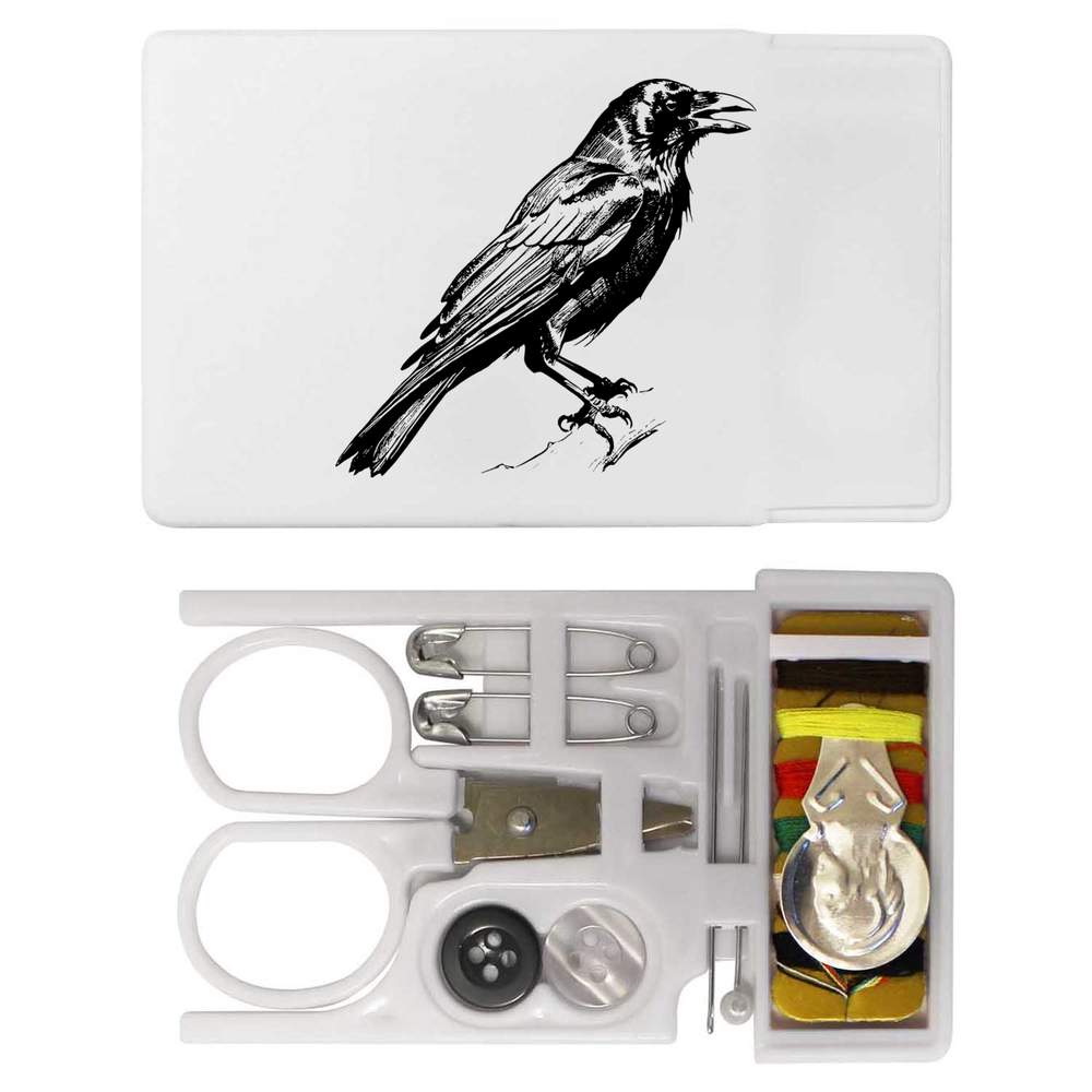 'Perched Crow' Mini Travel Sewing Kit (SE00031799)