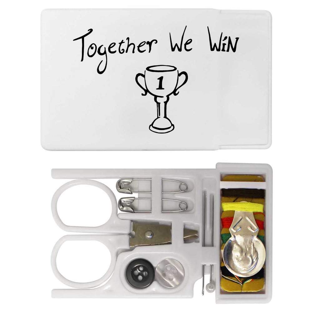 'Together We Win with Trophy' Mini Travel Sewing Kit (SE00032786)