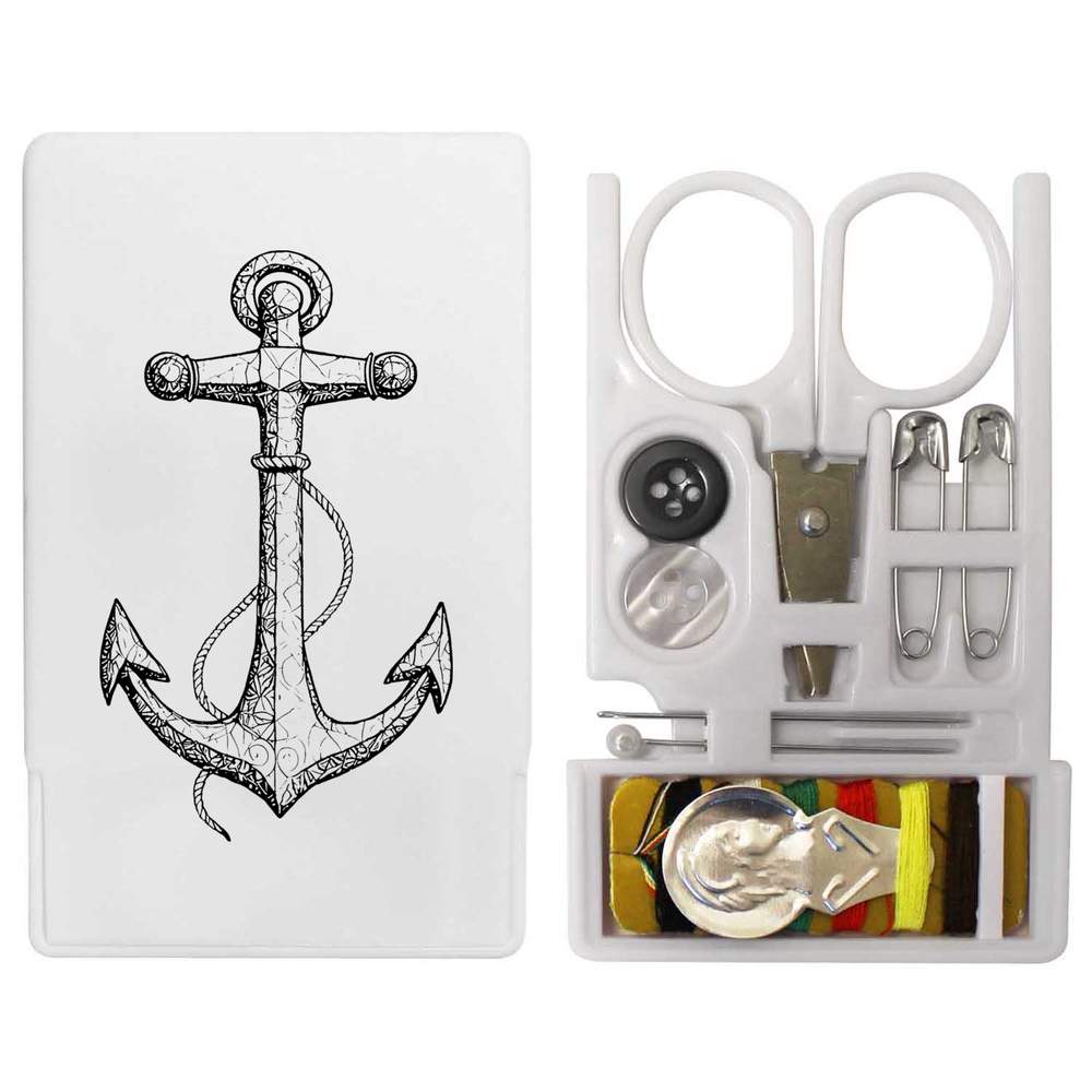 'Ornate Anchor' Mini Travel Sewing Kit (SE00033206)