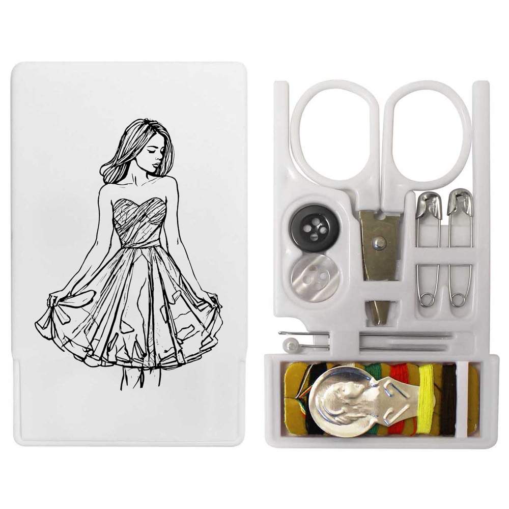 'Party Dress' Mini Travel Sewing Kit (SE00033840)