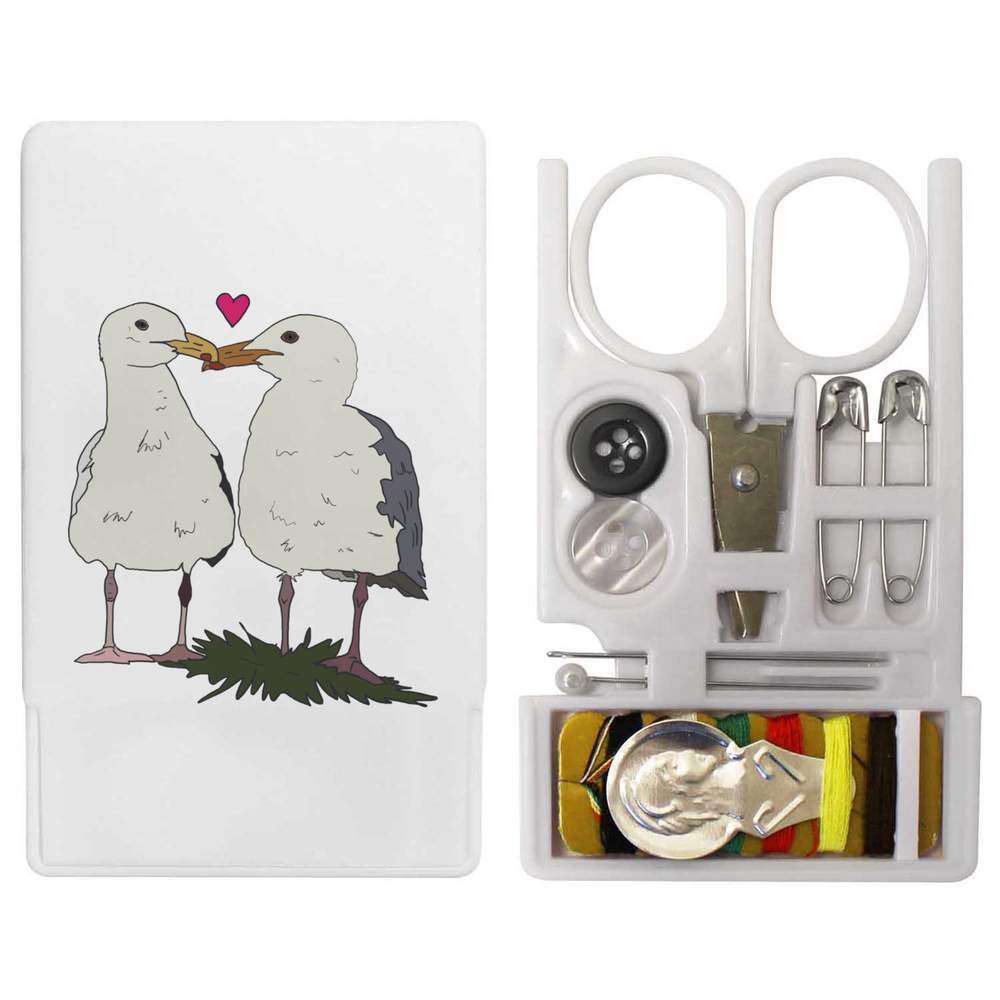 'Kissing Seagulls ' Mini Travel Sewing Kit (SE00034569)