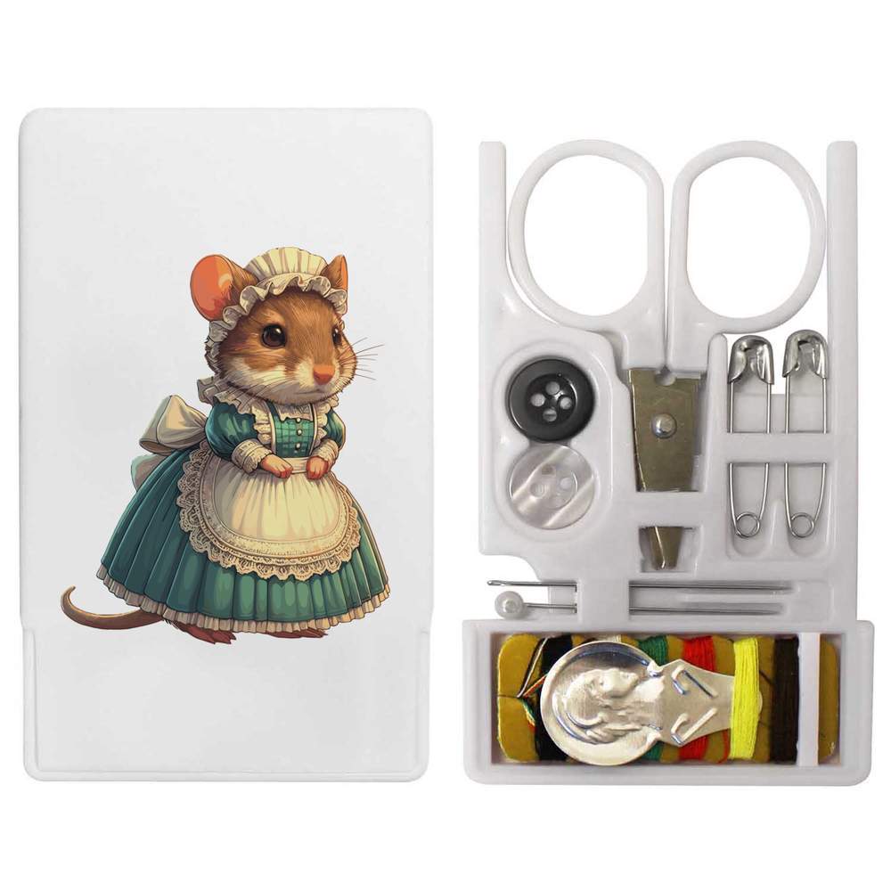 'Dormouse Kitchen Maid' Mini Travel Sewing Kit (SE00034750)