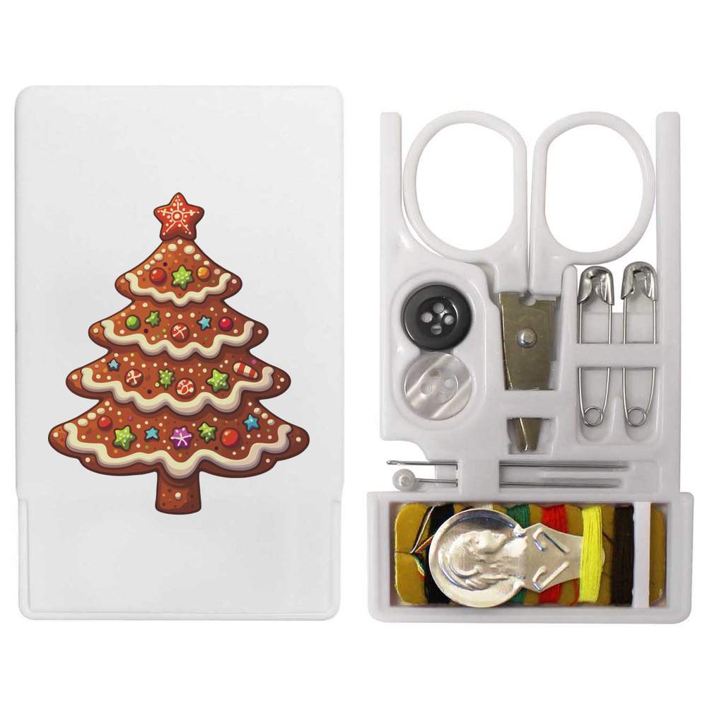 'Gingerbread Christmas Tree' Mini Travel Sewing Kit (SE00034773)