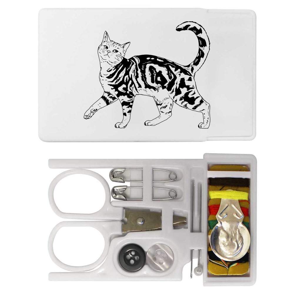 'Prancing Cat' Mini Travel Sewing Kit (SE00035916)
