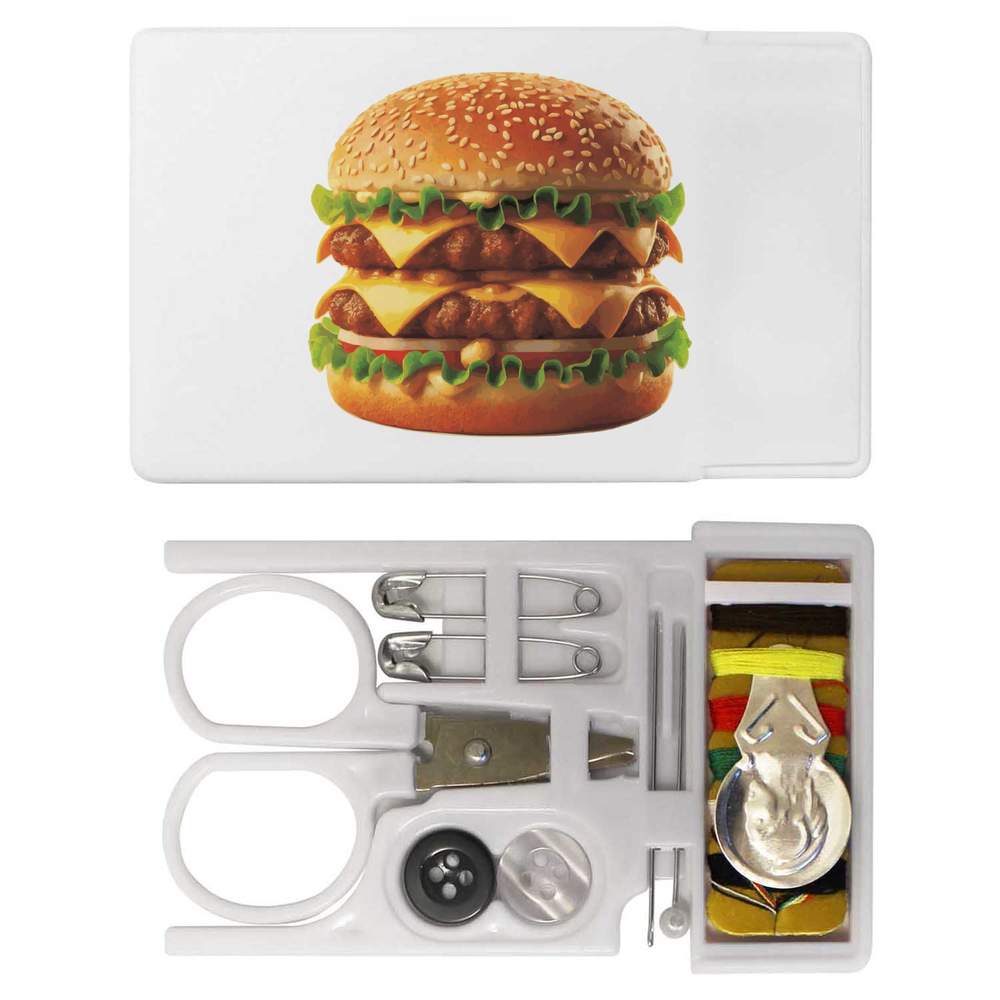 'Double Cheeseburger' Mini Travel Sewing Kit (SE00036949)