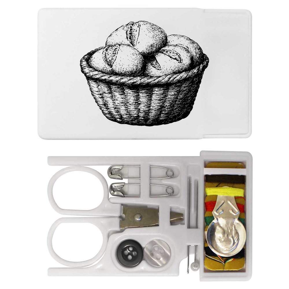 'Basket with Bread' Mini Travel Sewing Kit (SE00037406)