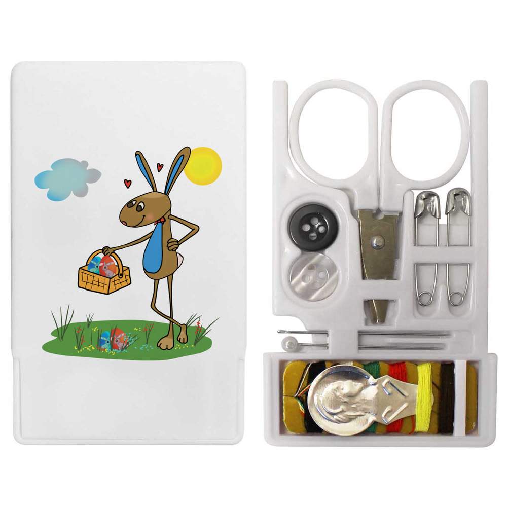 'Easter Bunny With Eggs' Mini Travel Sewing Kit (SE00037940)
