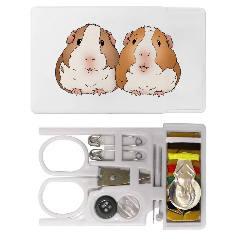 'Cuddling Guinea Pigs' Mini Travel Sewing Kit (SE00039445)