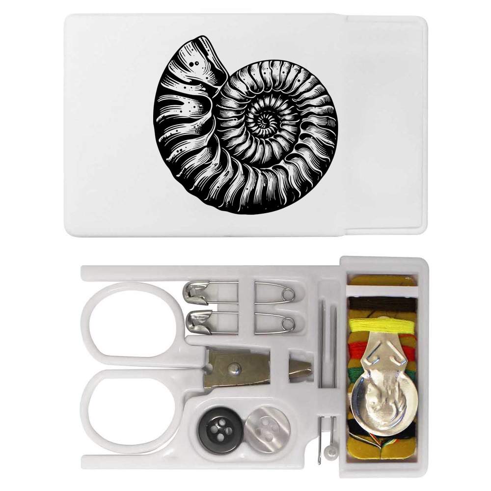'Ammonite Fossil' Mini Travel Sewing Kit (SE00039802)