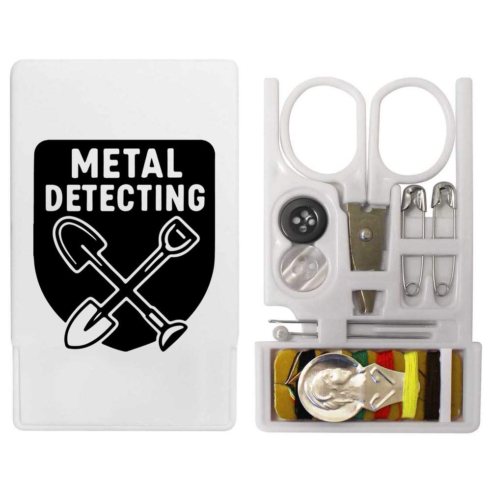 'Metal Detecting Motif' Mini Travel Sewing Kit (SE00040655)