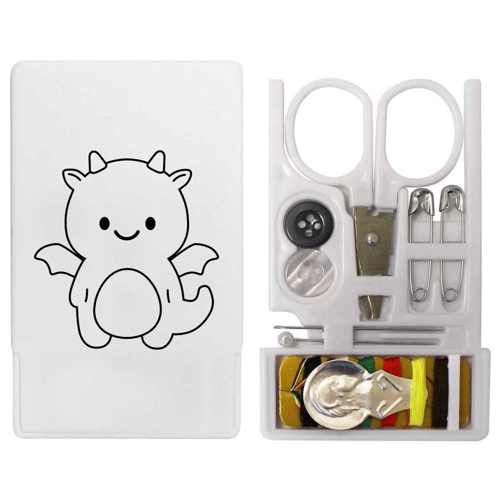 'Happy Dragon Outline ' Mini Travel Sewing Kit (SE00041620)