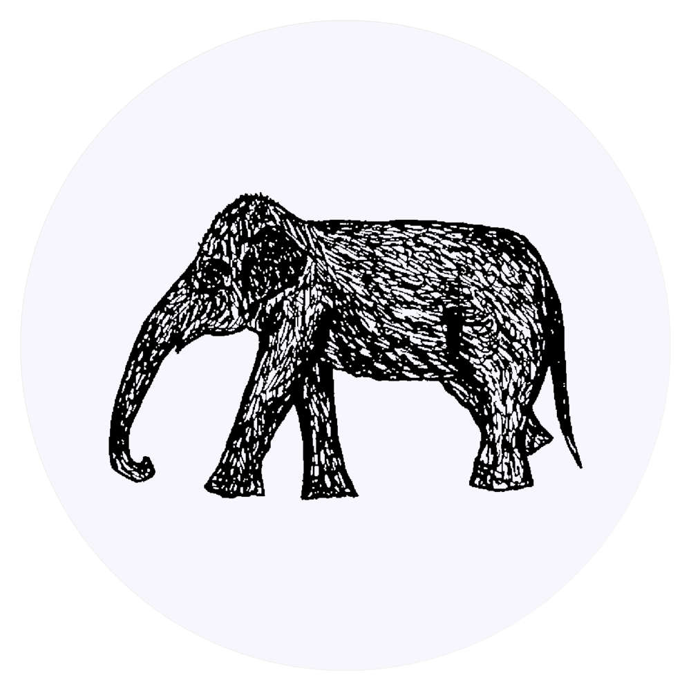 24 x 'Woolly Mammoth' Stickers - for Crafts, Scrapbooking and Labelling (SK00045269)