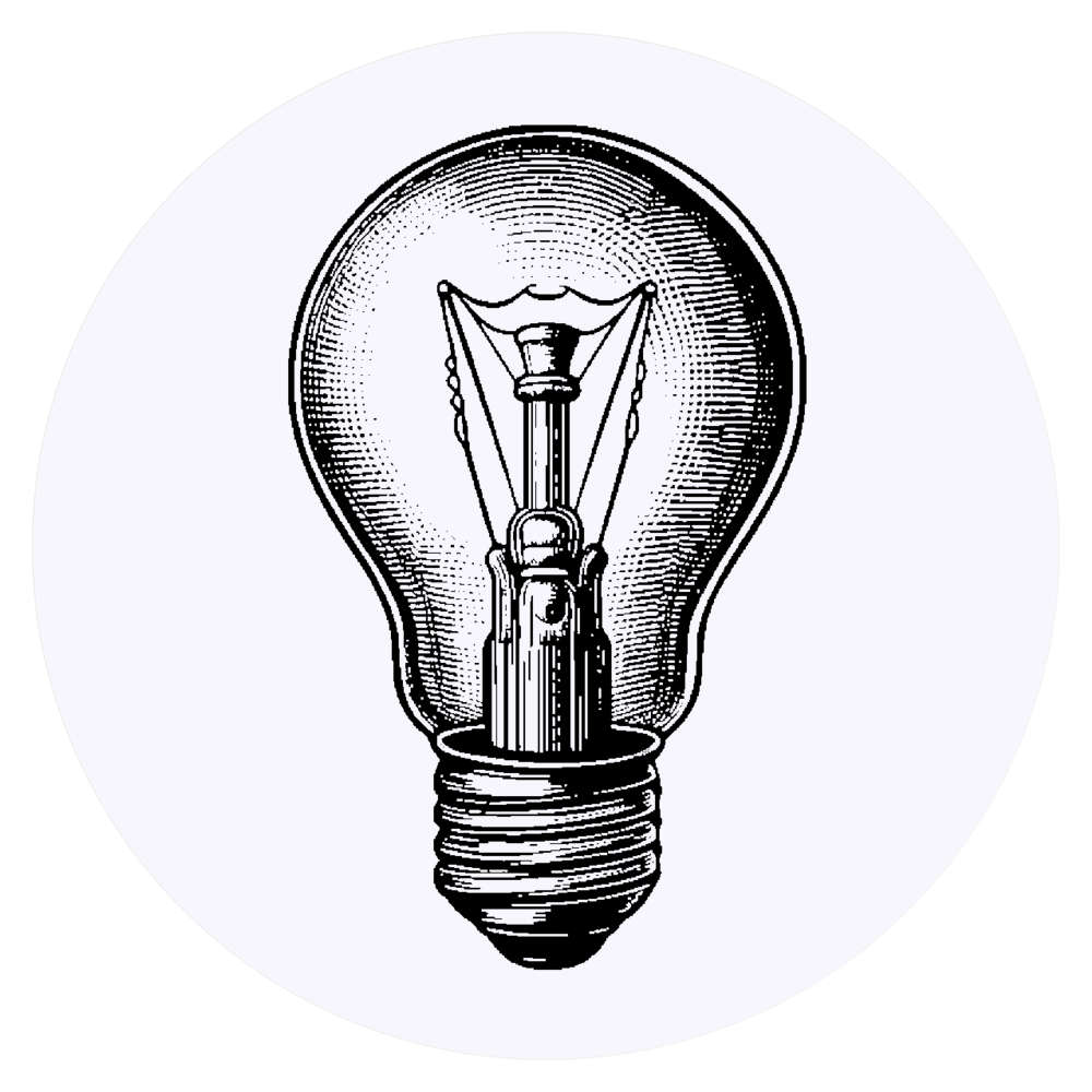 24 x 'Light Bulb' Stickers - for Crafts, Scrapbooking and Labelling (SK00063793)