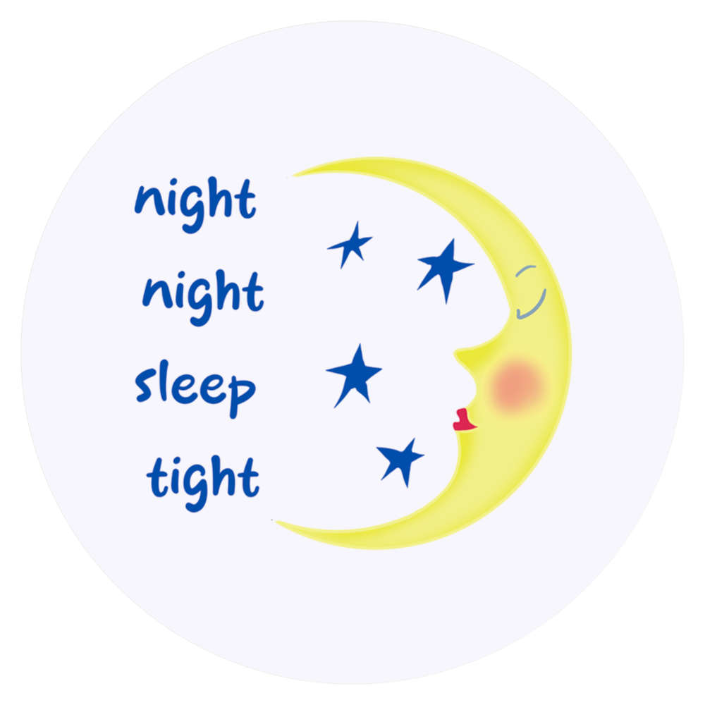 24 x 'Night Night Sleep Tight' Stickers - for Crafts, Scrapbooking and Labelling (SK00071082)