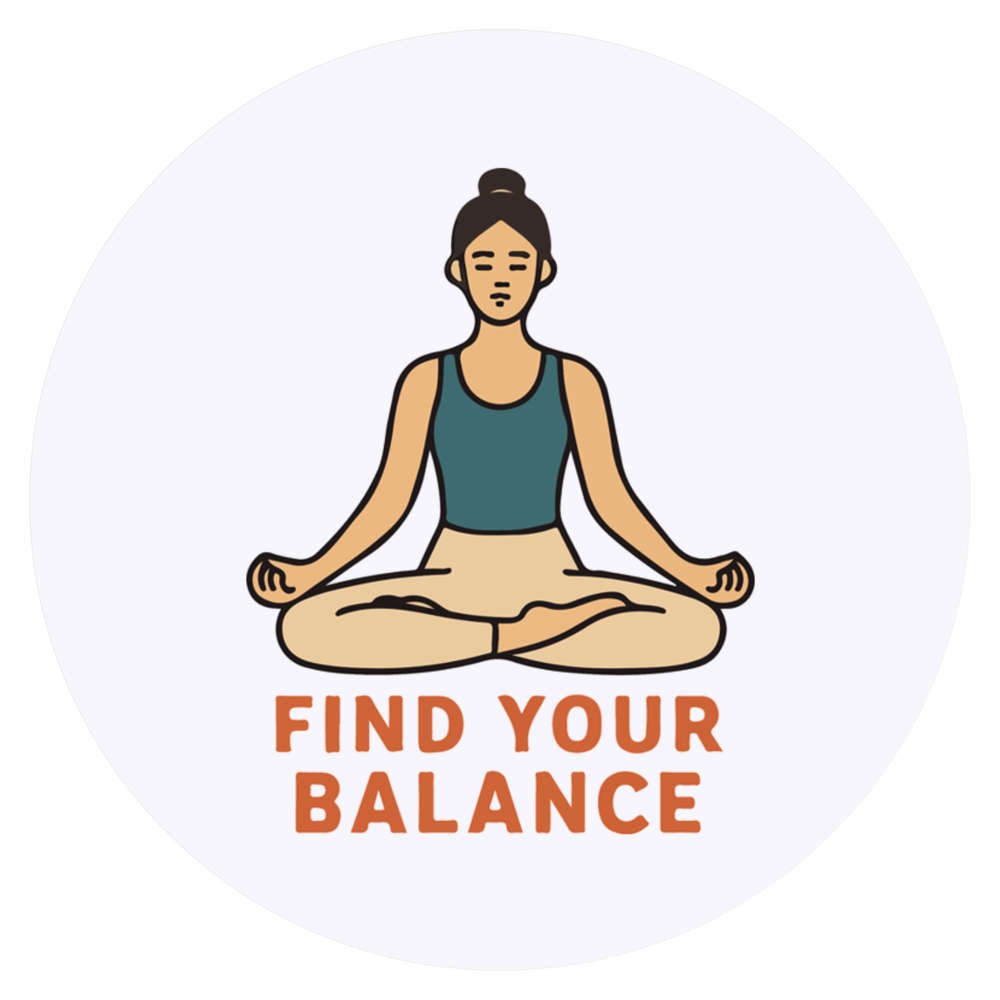 24 x 'Yoga Balance Meditation' Stickers - for Crafts, Scrapbooking and Labelling (SK00073493)