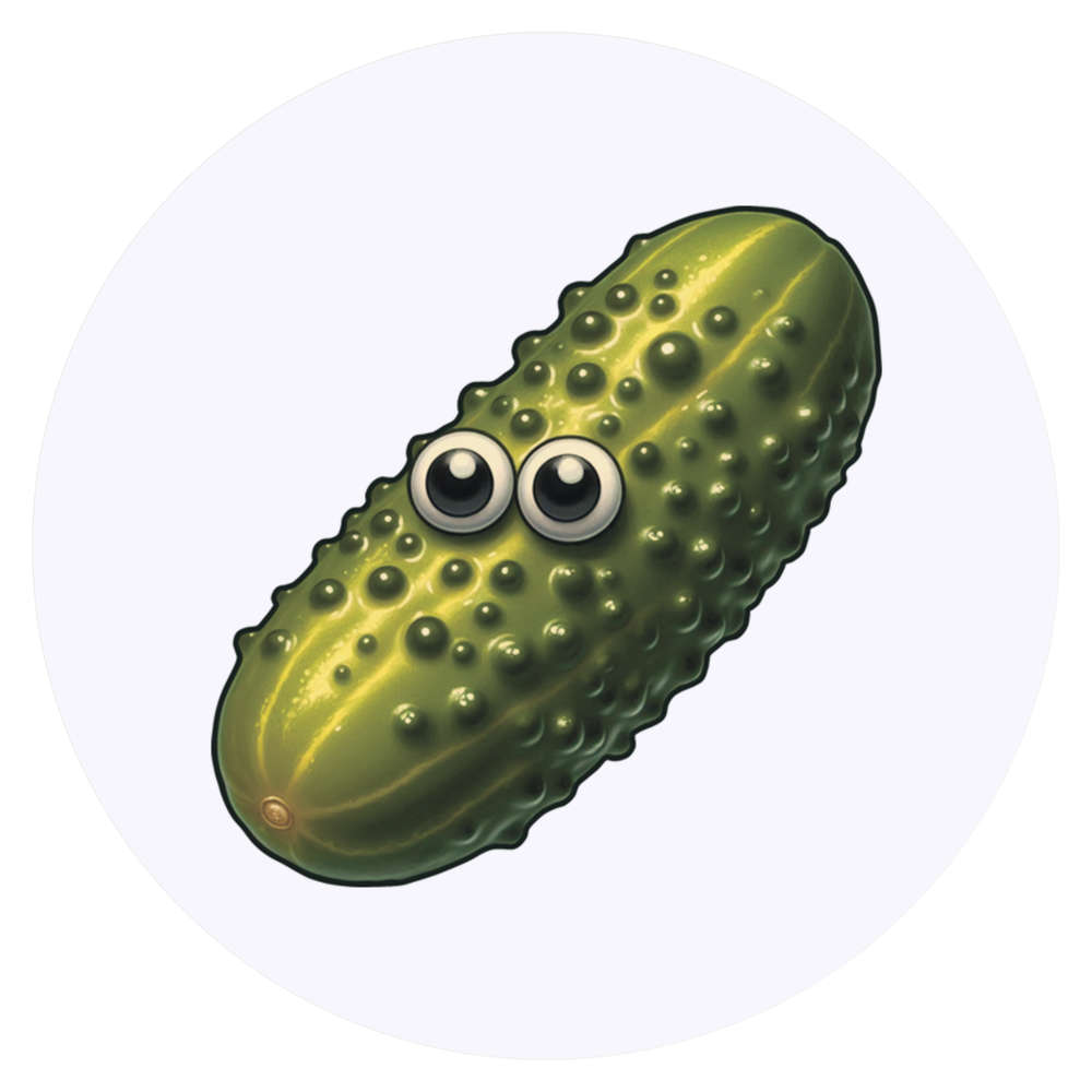 24 x 'Funny Pickle Face' Stickers - for Crafts, Scrapbooking and Labelling (SK00074553)