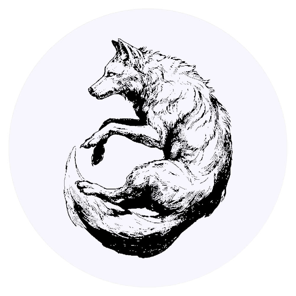 24 x 'Spirit Wolf' Stickers - for Crafts, Scrapbooking and Labelling (SK00075194)