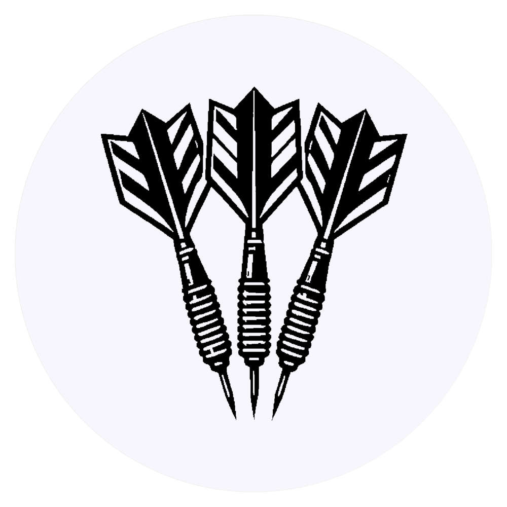 24 x 'Set Of Darts' Stickers - for Crafts, Scrapbooking and Labelling (SK00075241)