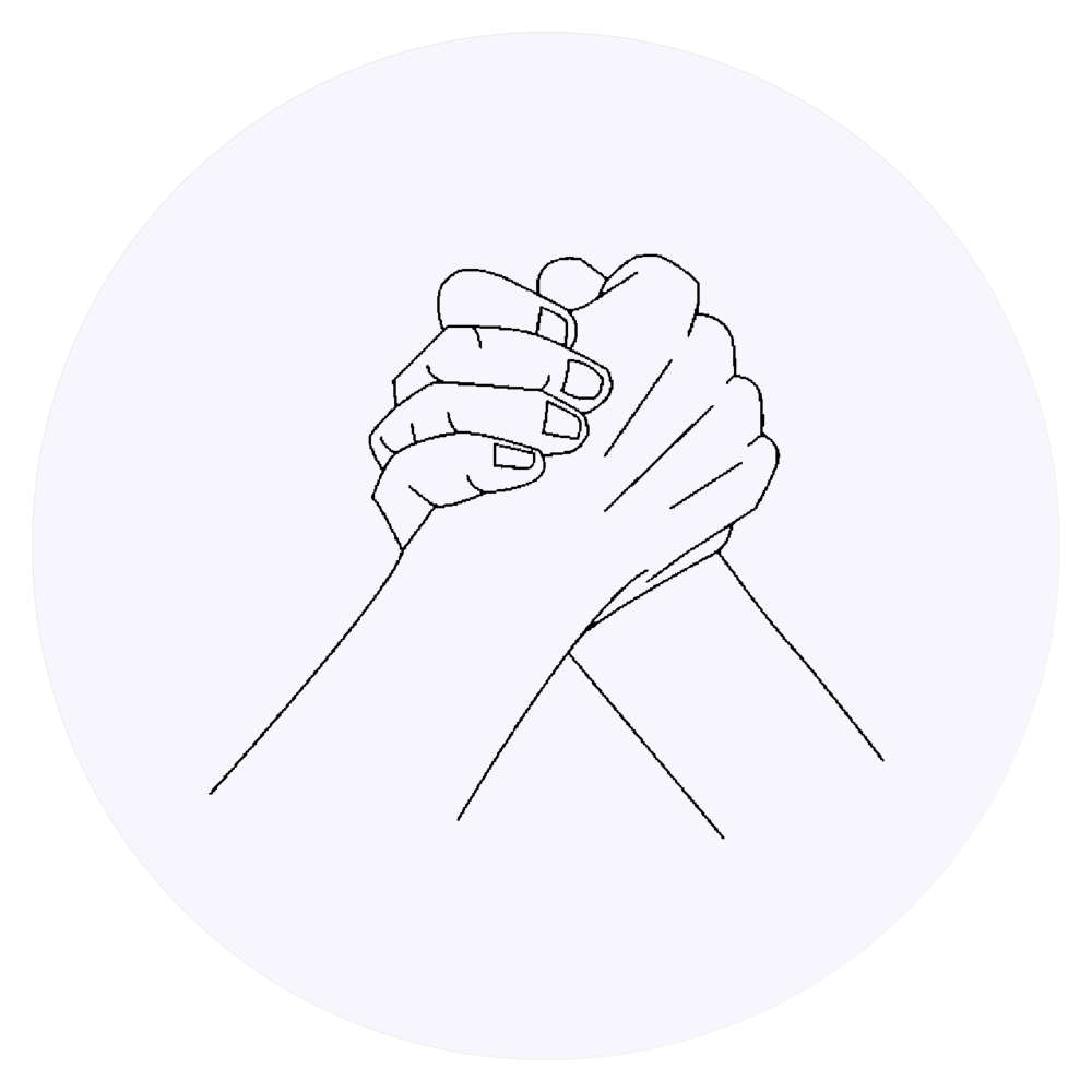 24 x 'Holding Hands' Stickers - for Crafts, Scrapbooking and Labelling (SK00075419)