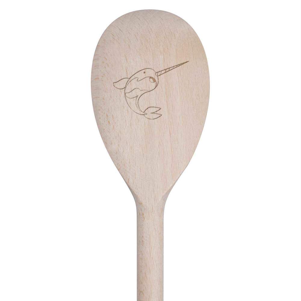 30cm 'Narwhal' Wooden Cooking Spoon (SO00001823)