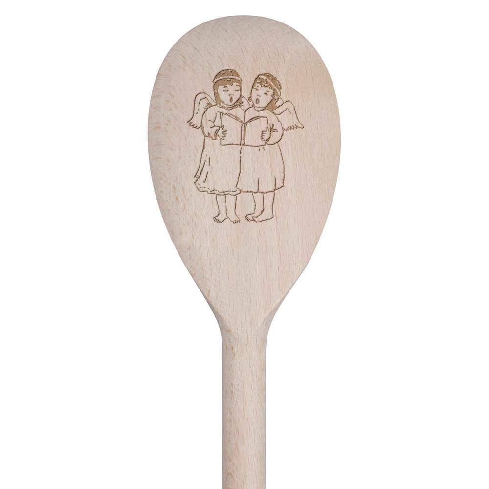 30cm 'Singing Angels' Wooden Cooking Spoon (SO00002004)