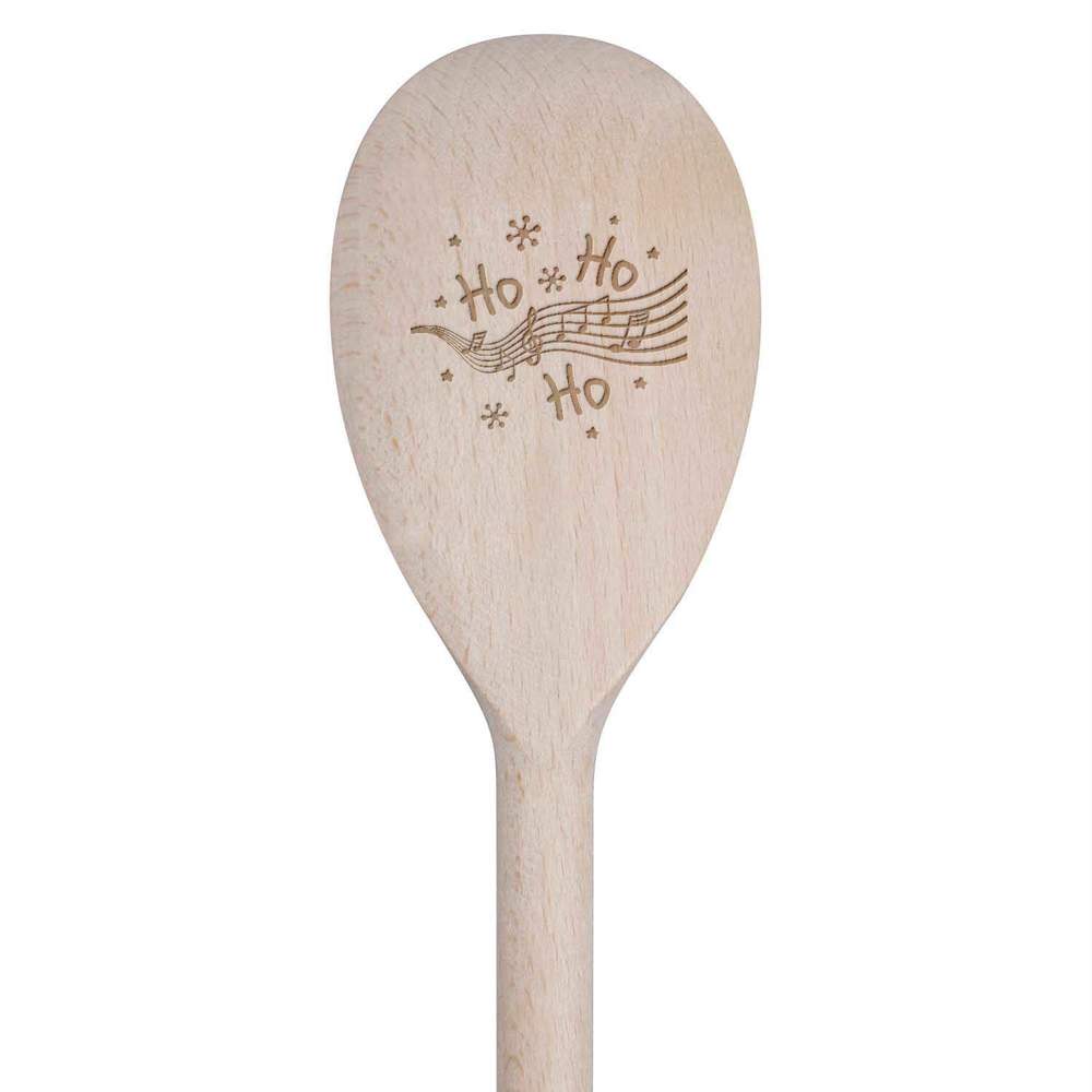 30cm 'Christmas Music' Wooden Cooking Spoon (SO00004457)