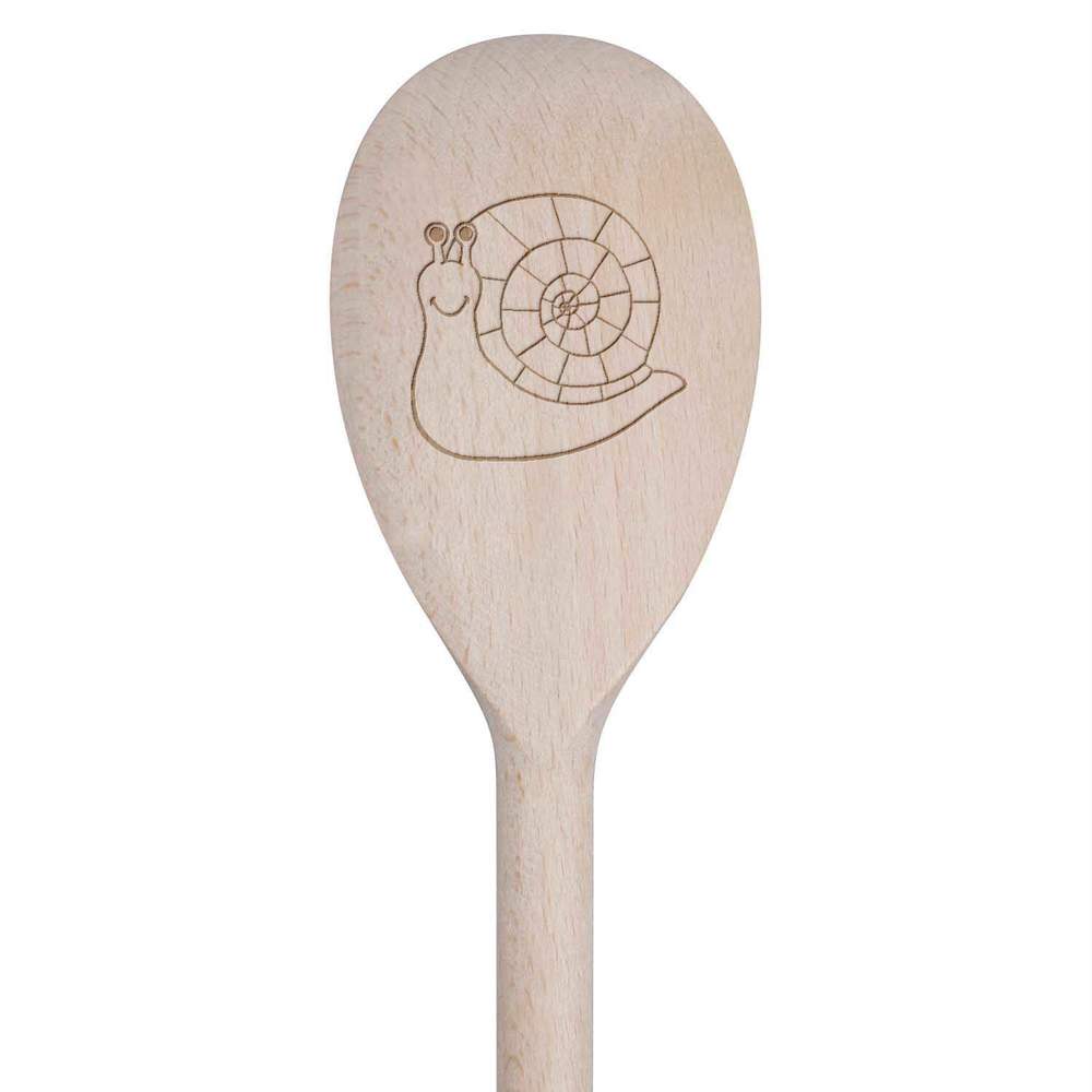 'Snail' Wooden Cooking Spoon - 30cm - Kitchen Utensil for Stirring, Baking, Sauces and Food Preparation (SO00010468)