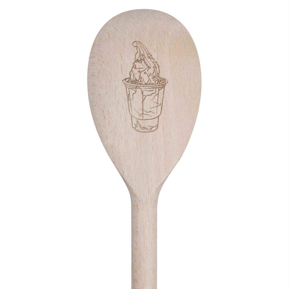 30cm 'Ice Cream Sundae' Wooden Cooking Spoon (SO00019663)