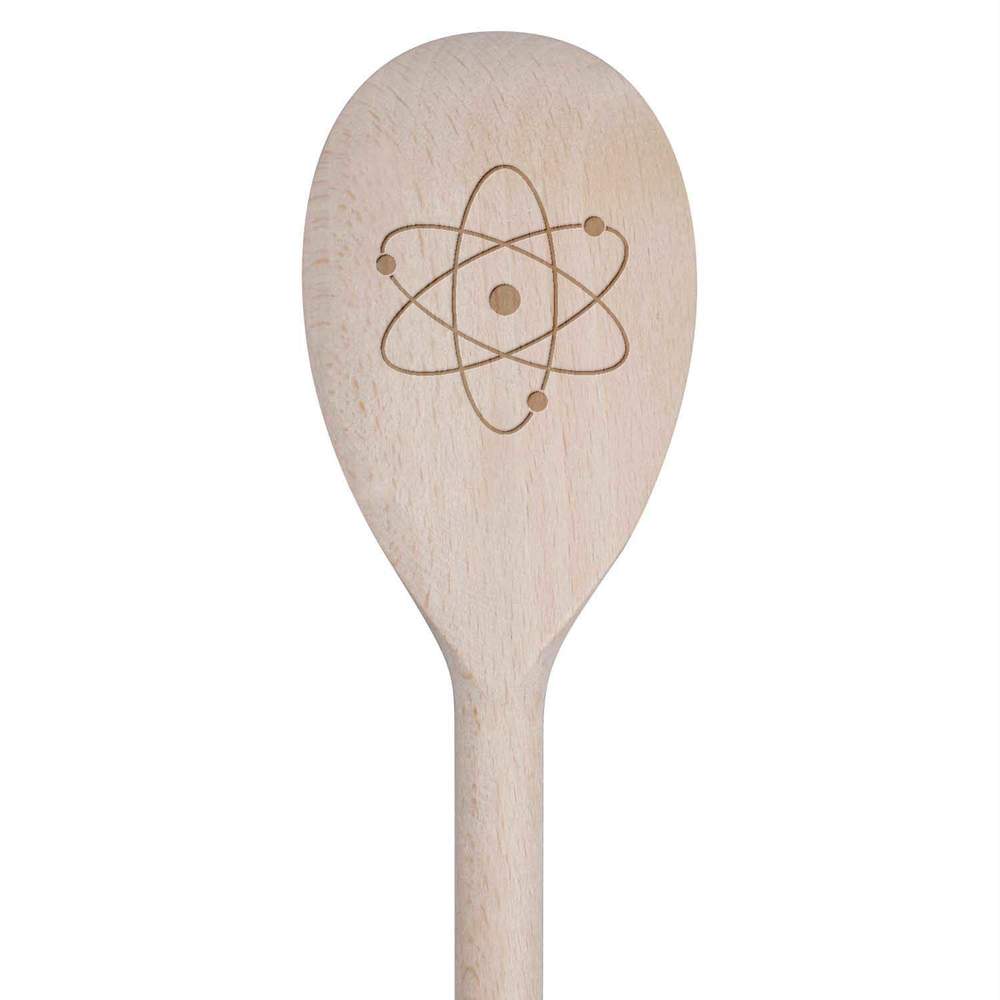 'Atom' Wooden Cooking Spoon - 30cm - Kitchen Utensil for Stirring, Baking, Sauces and Food Preparation (SO00020942)