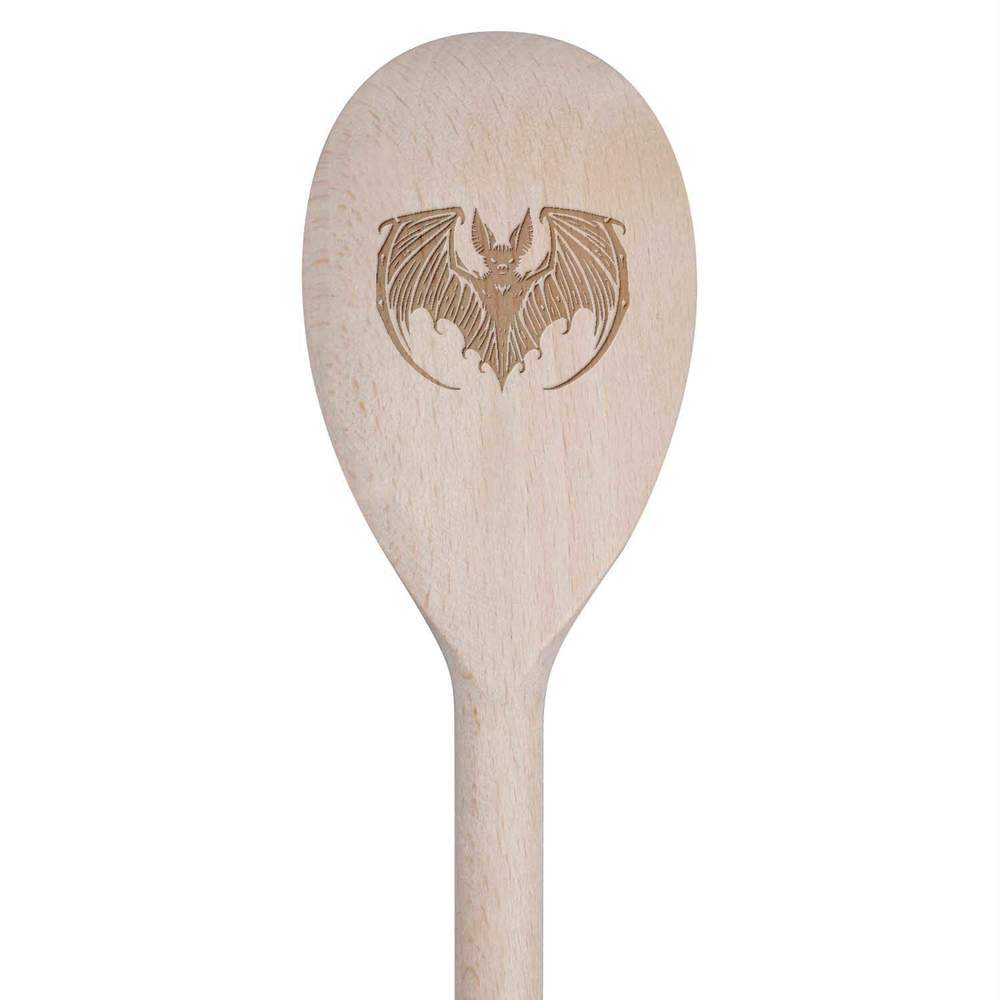 30cm 'Spooky Bat' Wooden Cooking Spoon (SO00024965)