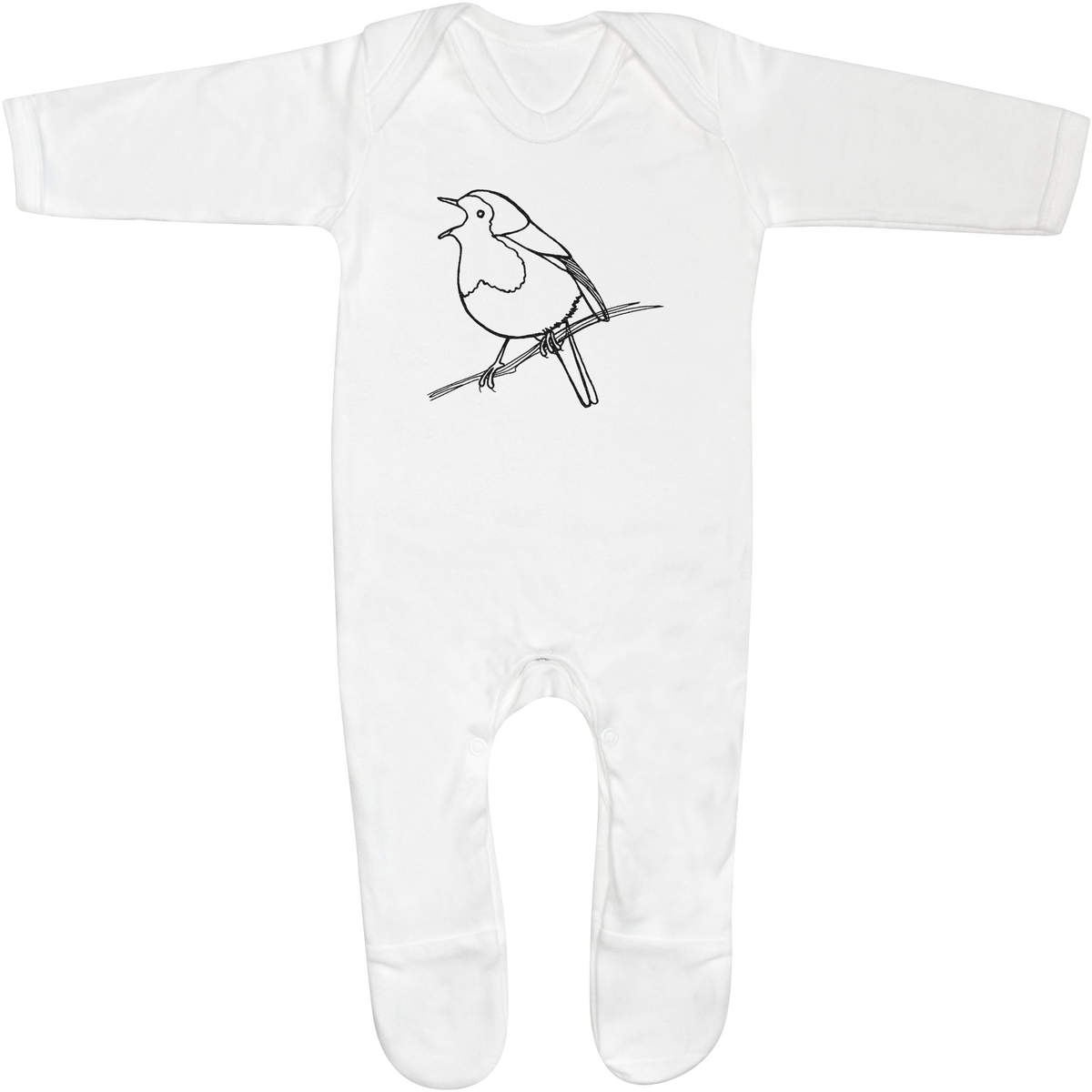 'Singing Robin' Baby Romper Jumpsuits / Sleep suits (SS006620)