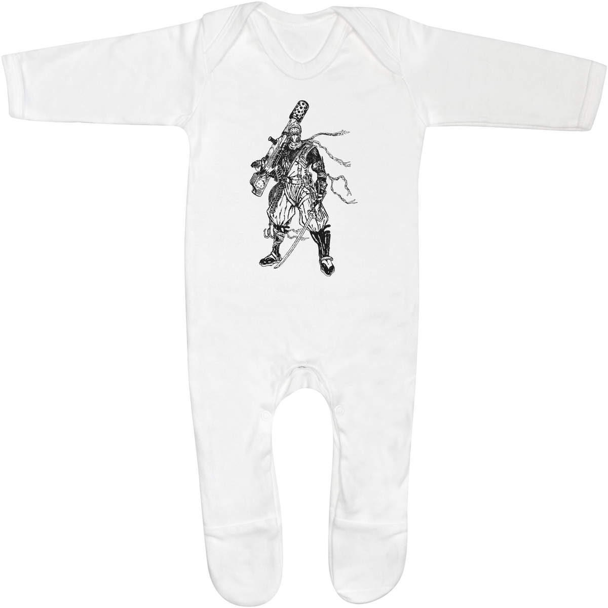 'Future Ninja' Baby Romper Jumpsuits / Sleep suits (SS008654)