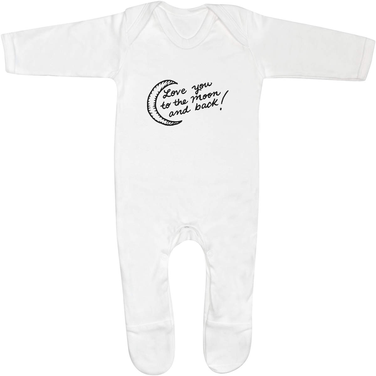 'To The Moon And Back' Baby Romper Jumpsuits / Sleep suits (SS011046)
