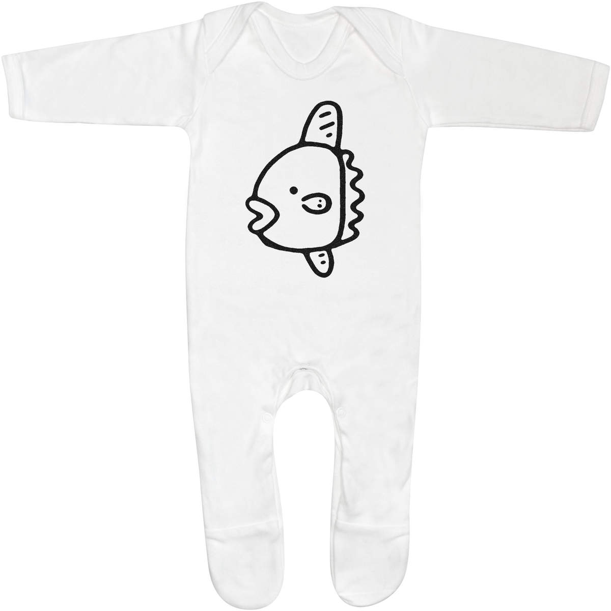 'Cute Sunfish' Baby Romper Jumpsuits / Sleep suits (SS018079)