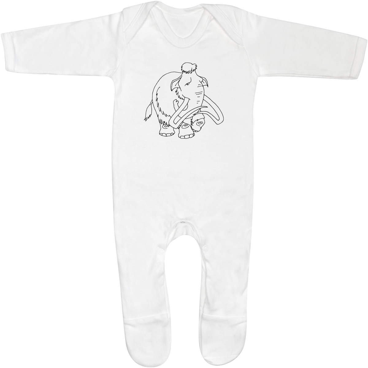 'Woolly Mammoth' Baby Romper Jumpsuits / Sleep suits (SS020057)