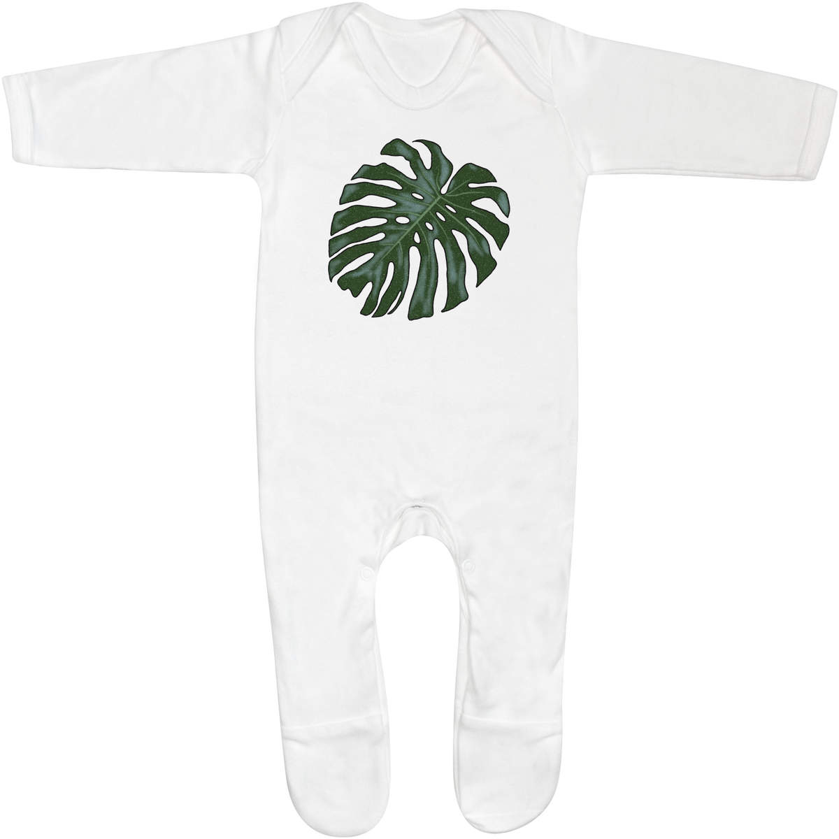 'Tropical Leaf' Baby Romper Jumpsuits / Sleep suits (SS026681)