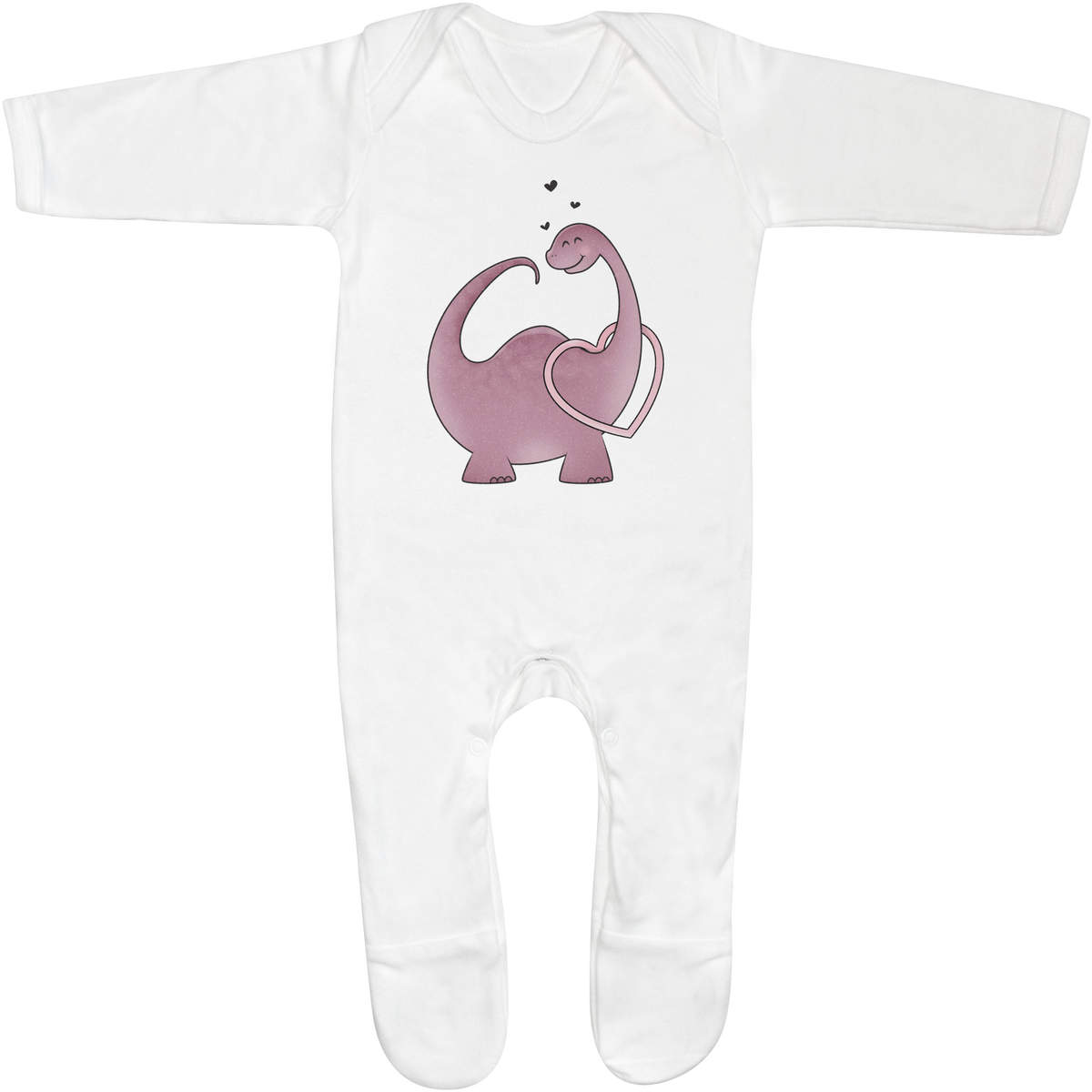 'Heart Dinosaur' Baby Romper Jumpsuits / Sleep suits (SS028365)