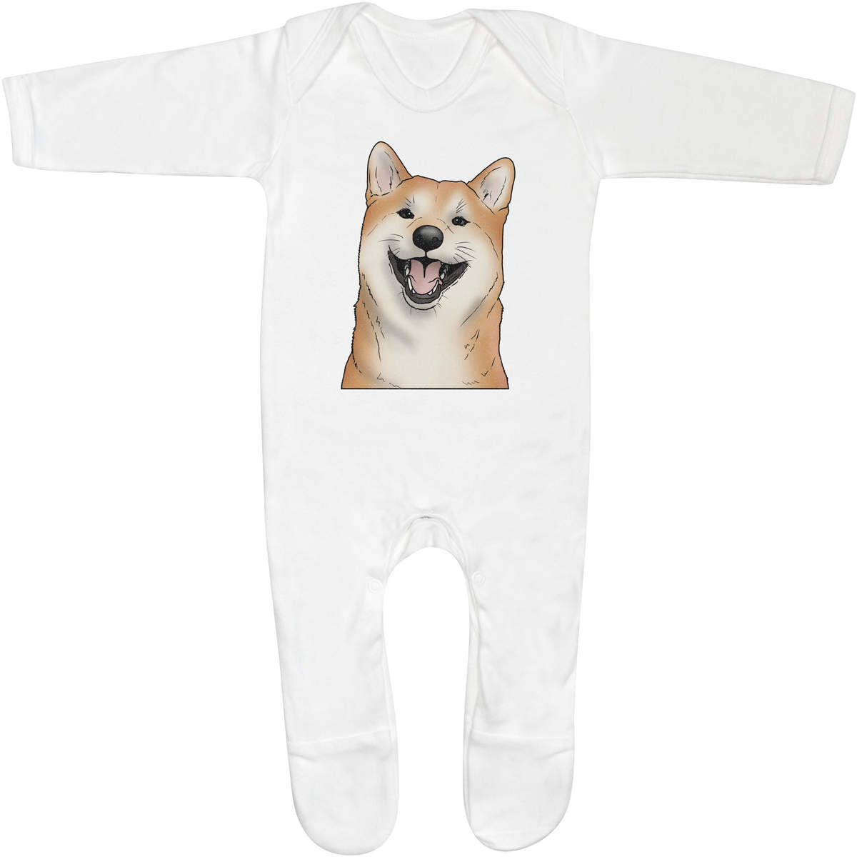 'Shiba Inu' Baby Romper Jumpsuits / Sleep suits (SS036291)